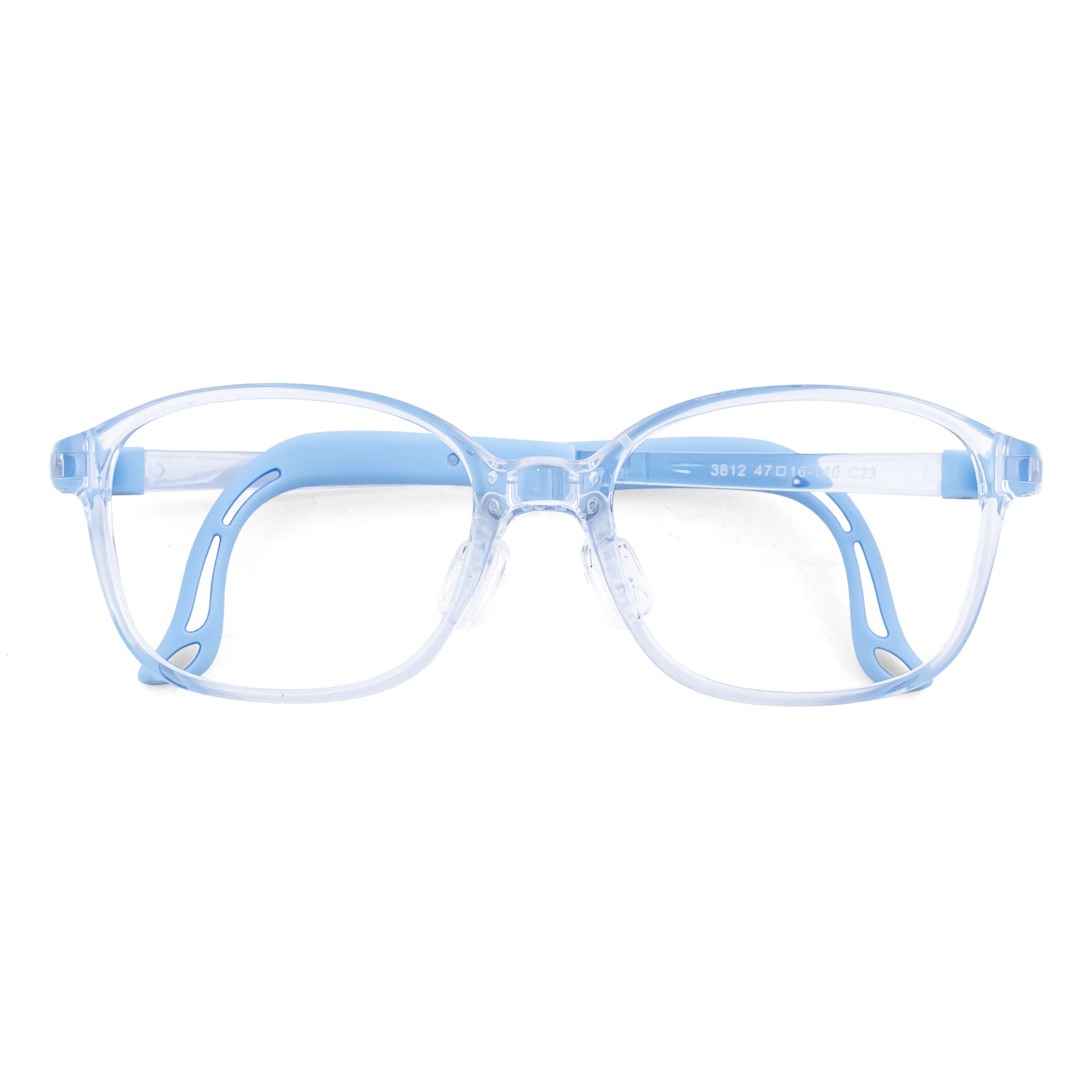 Lulu clear blue kids prescription glasses