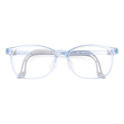 color:Light-Blue | Luna light blue kids prescription glasses