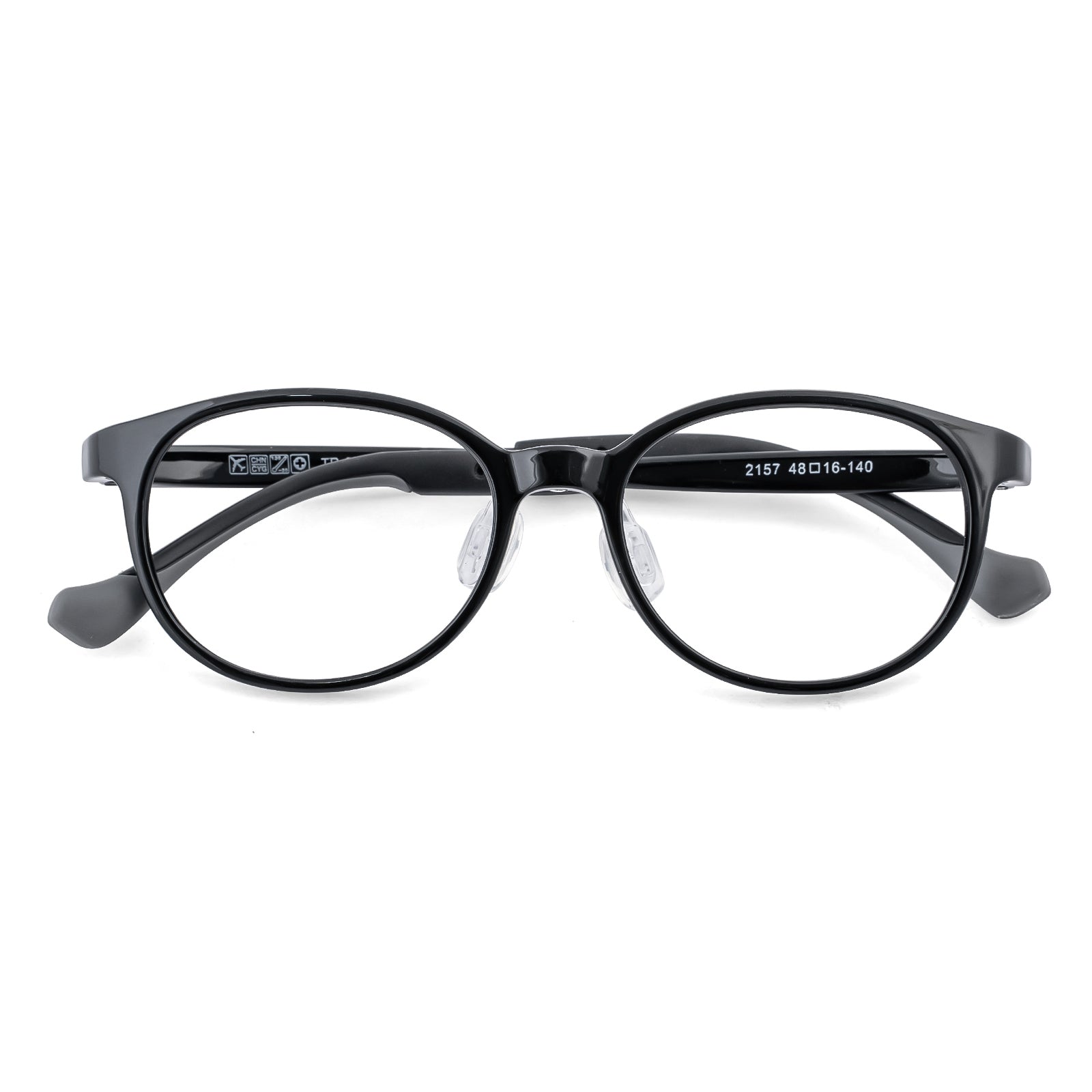 Theo black kids prescription glasses
