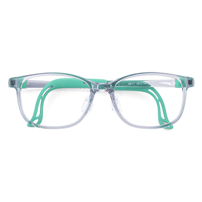 color:Clear-Green | Luna clear green kids prescription glasses