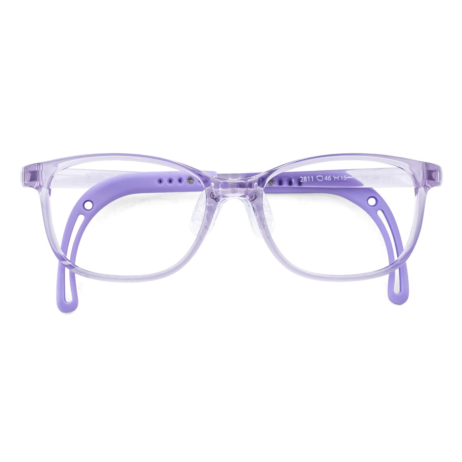 Lily clear purple kids prescription glasses