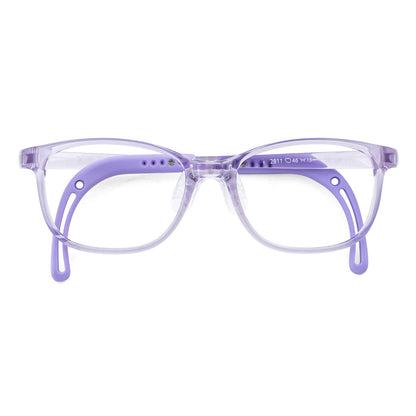 color:Clear-Purple | Lily clear purple kids prescription glasses