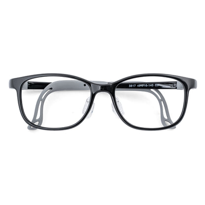 color:Black-Gray | Luna black gray kids prescription glasses