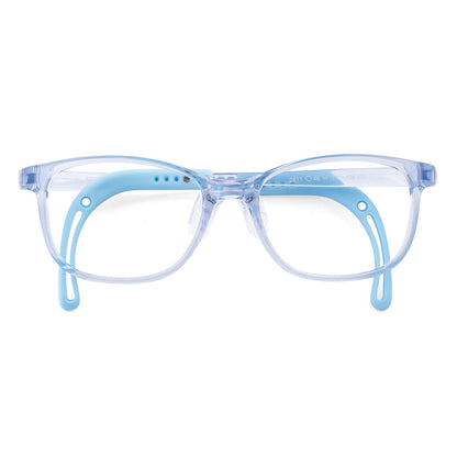 color:Light-Blue | Lily light blue kids prescription glasses