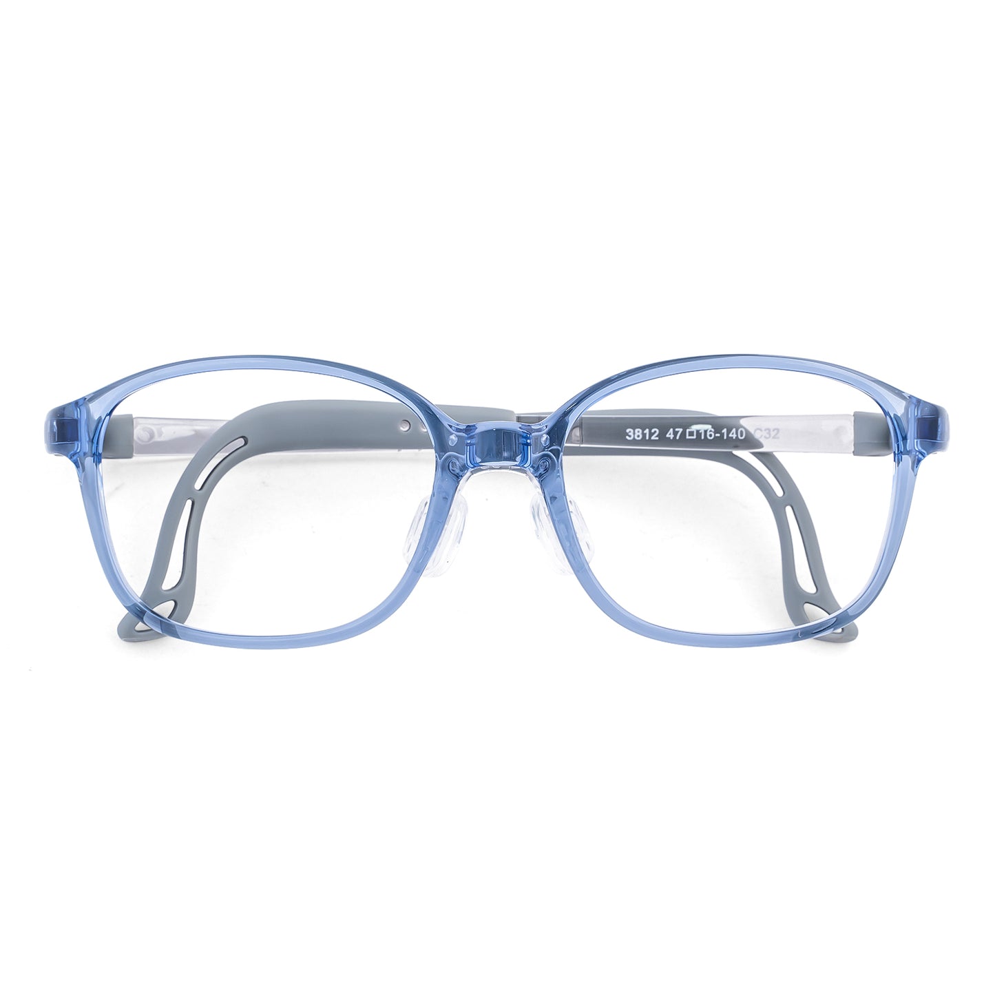 Lulu blue gray kids prescription glasses