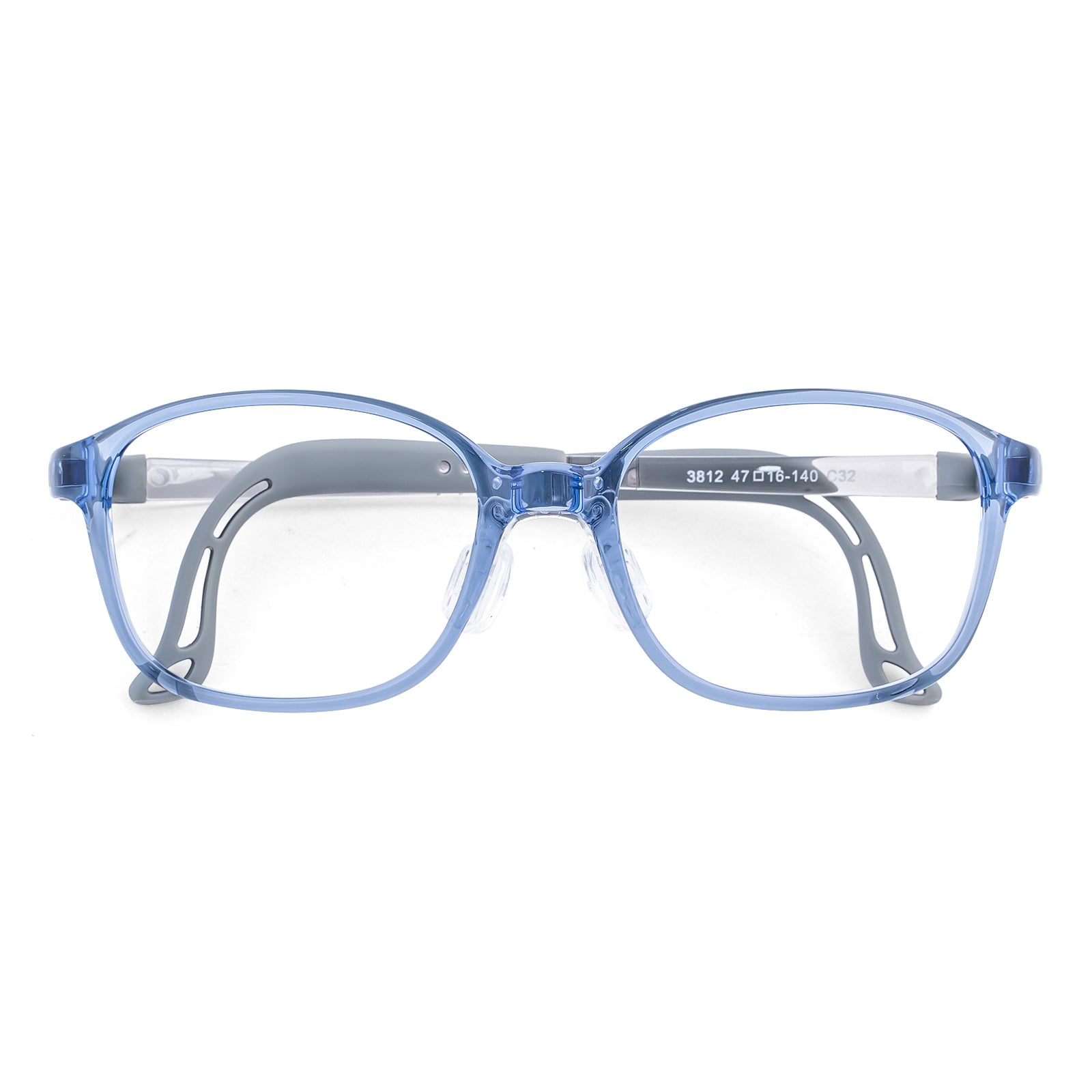Lulu blue gray kids prescription glasses