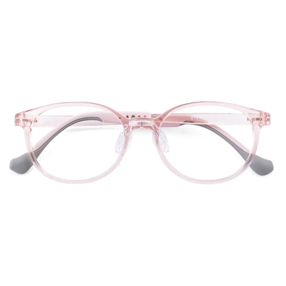 color:Pink | Theo pink kids prescription glasses