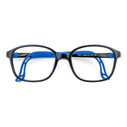 color:Black-Blue | Lulu black blue kids prescription glasses