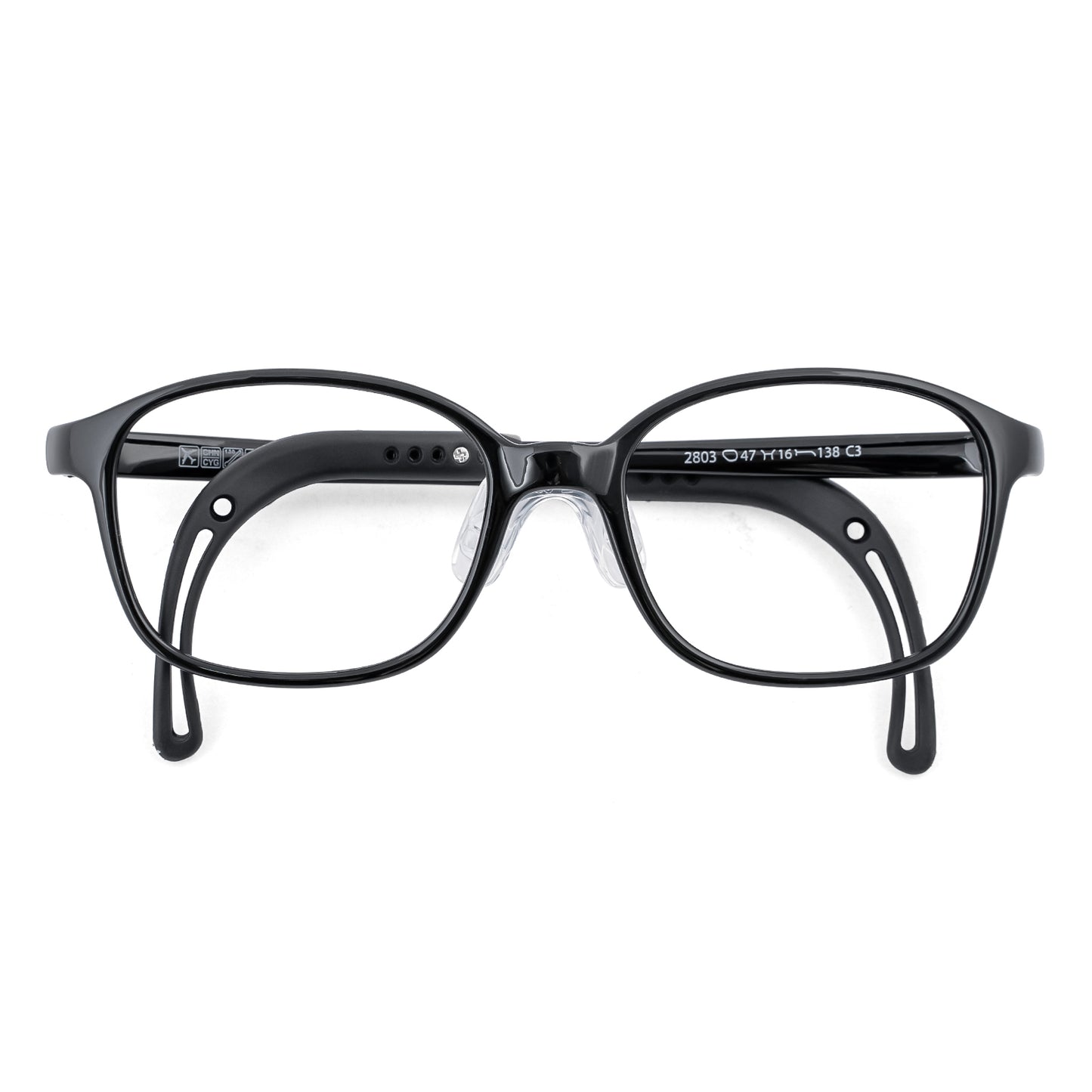 Leo black kids prescription glasses