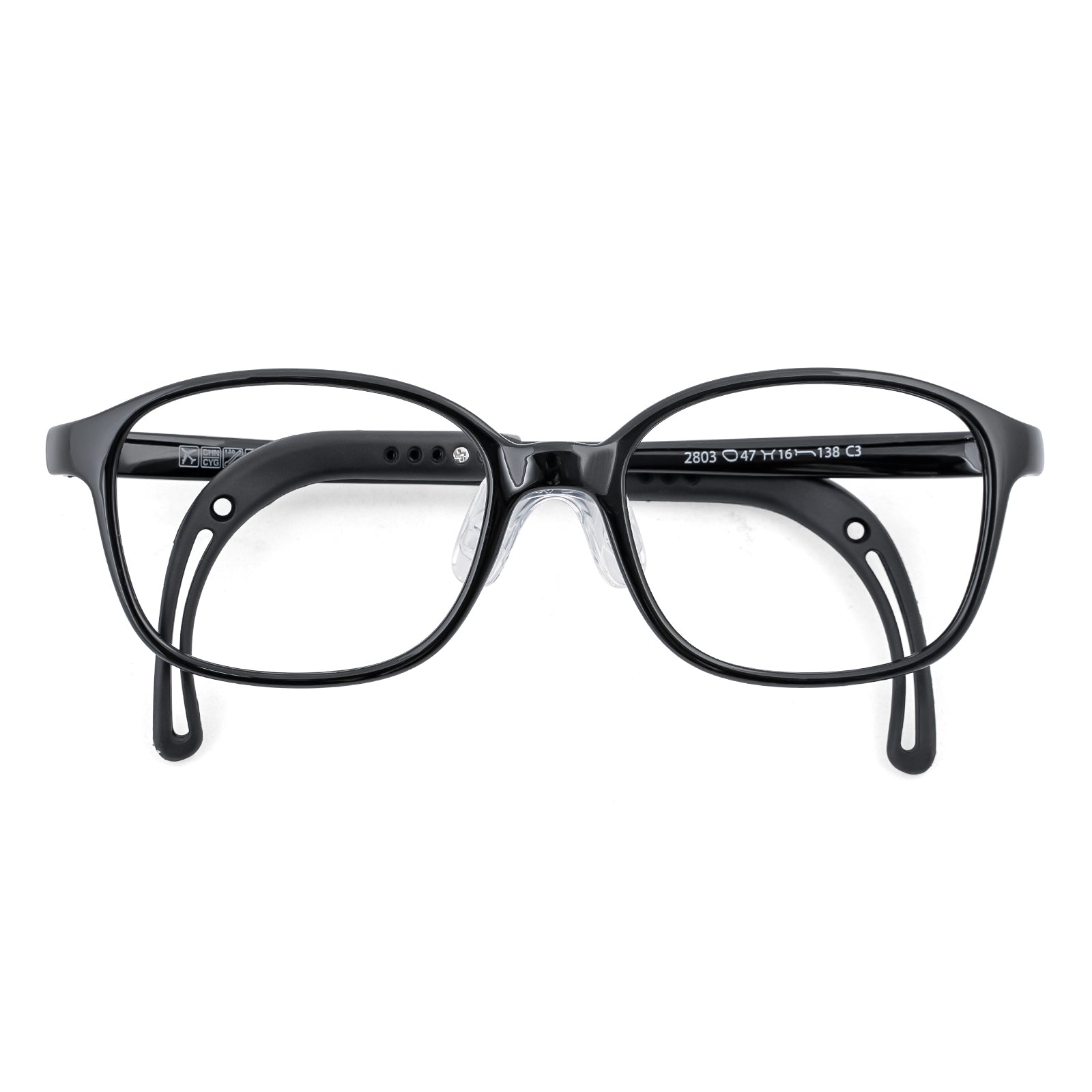Leo black kids prescription glasses