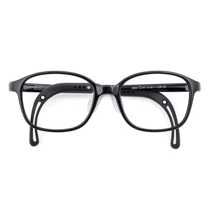 color:Black | Leo black kids prescription glasses