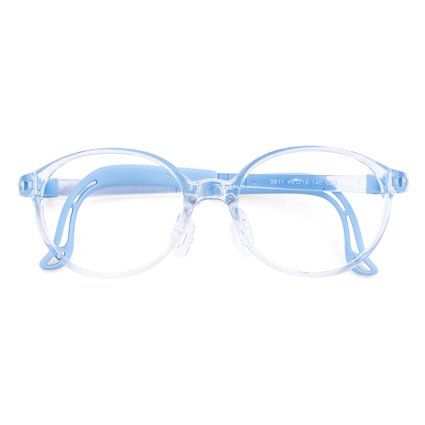 Teddy clear blue kids prescription glasses