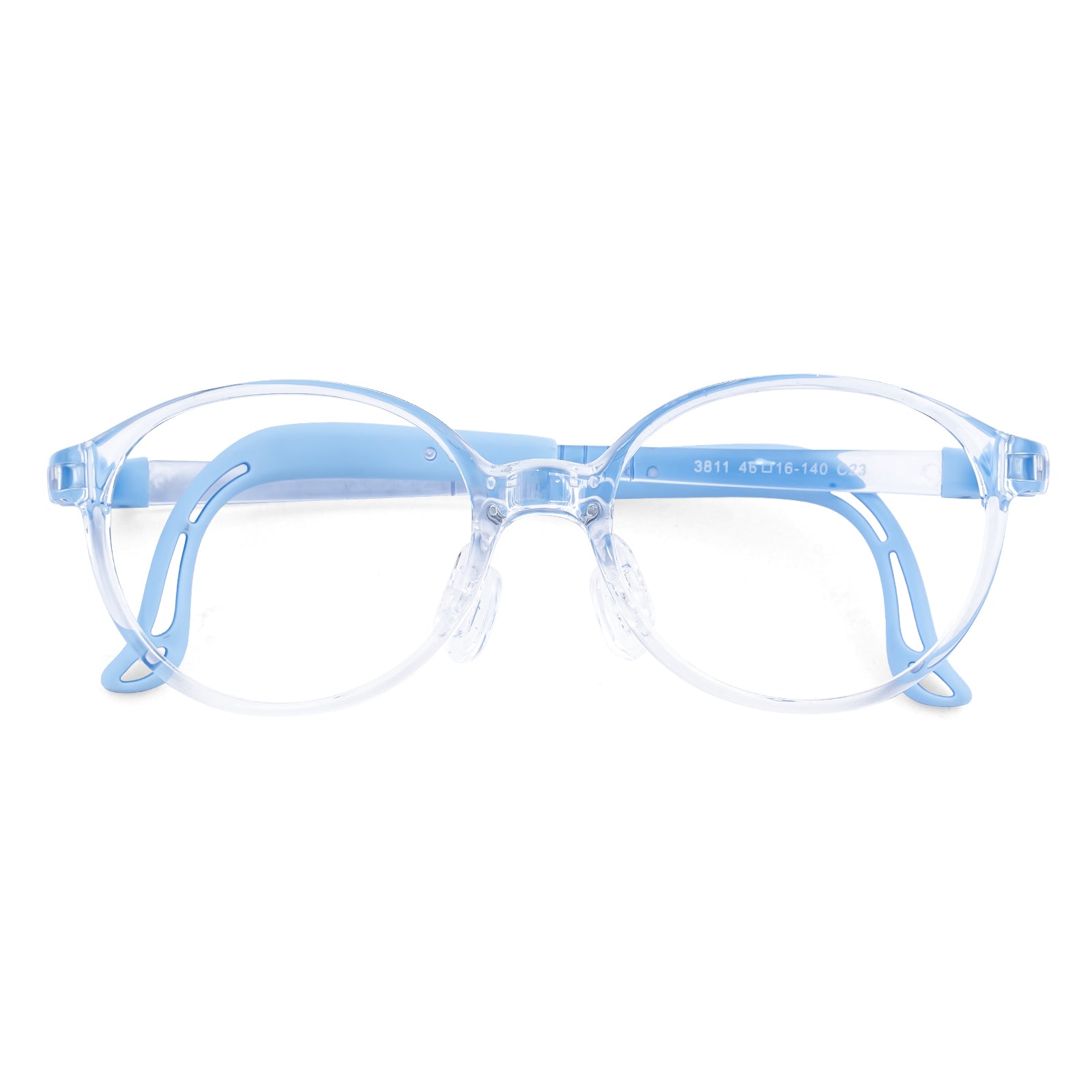 Teddy clear blue kids prescription glasses