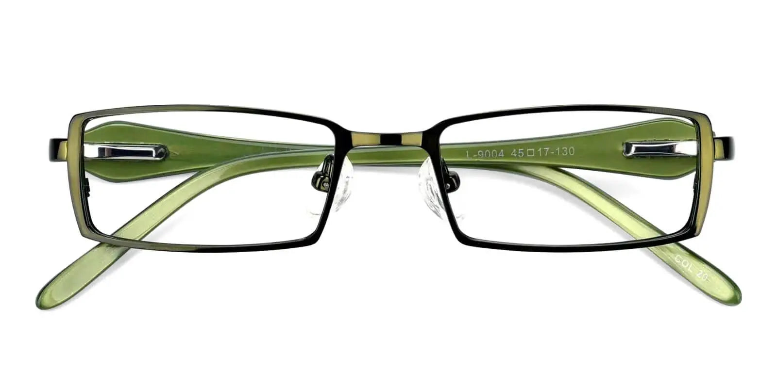 Selena - Rectangle Metal Green Eyeglasses Frame