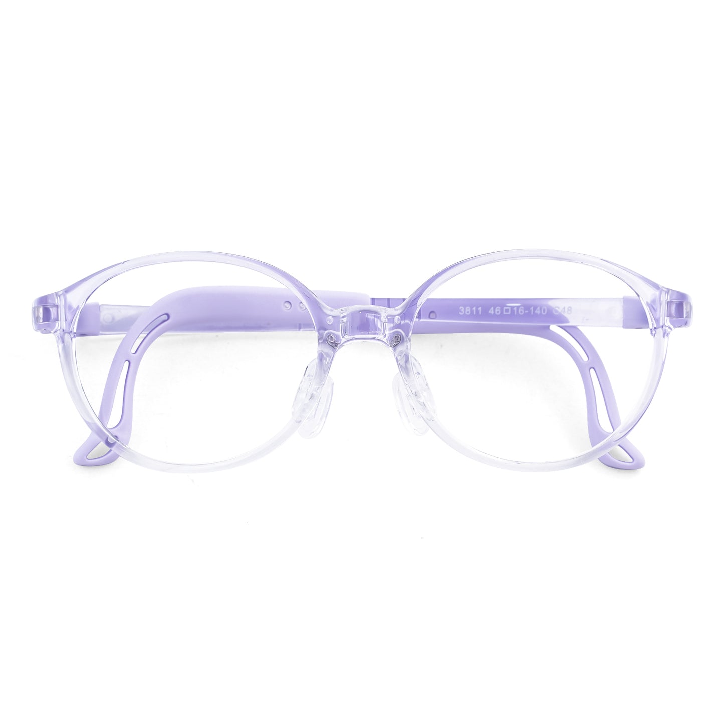 Teddy clear purple kids prescription glasses
