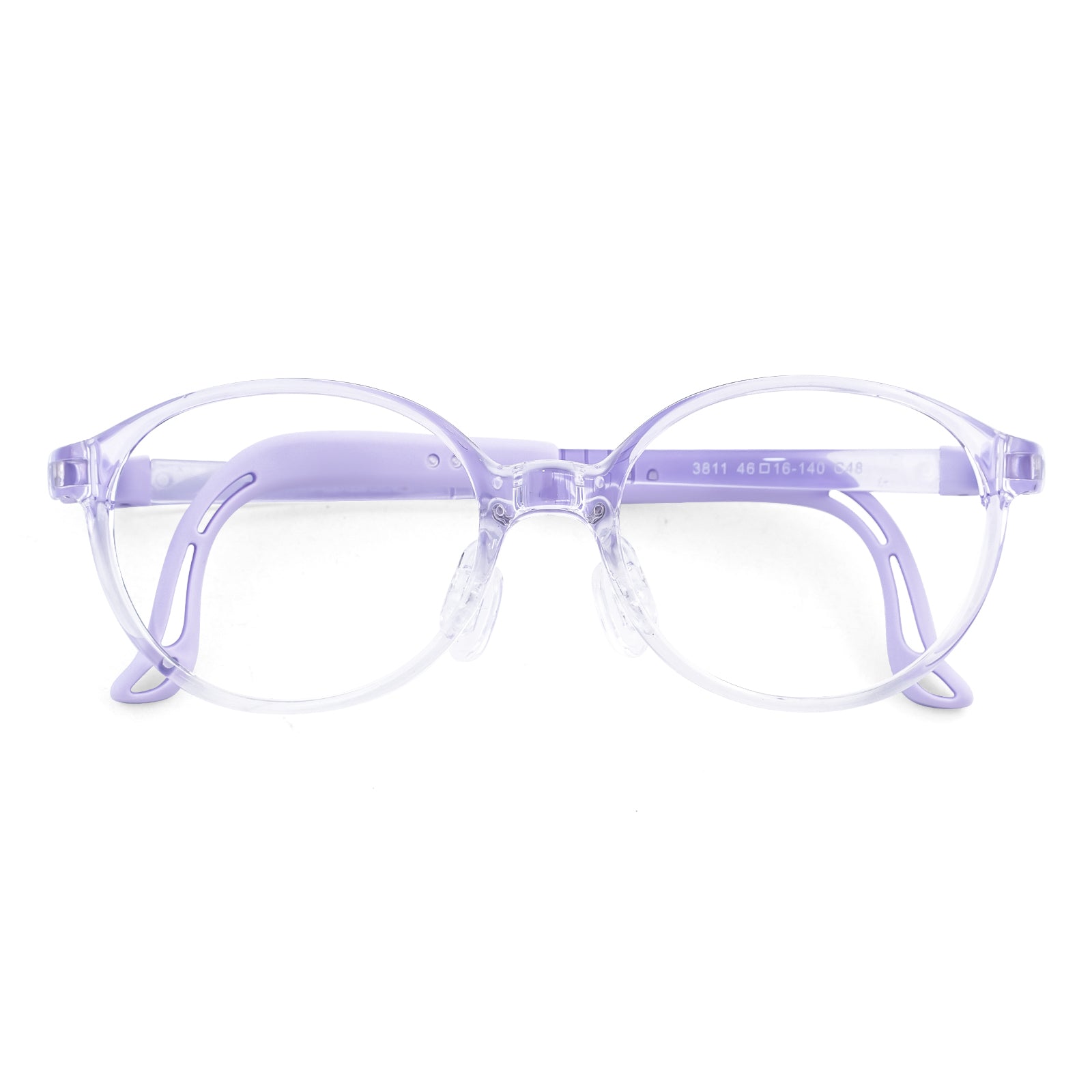 Teddy clear purple kids prescription glasses