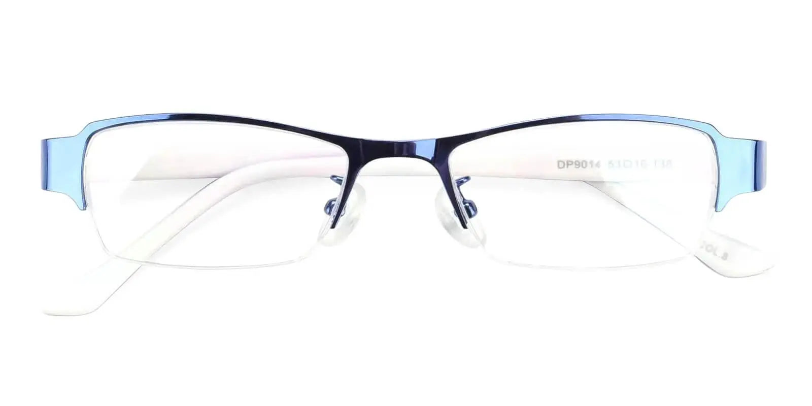 Cecile - Rectangle Blue White Eyeglasses Frame
