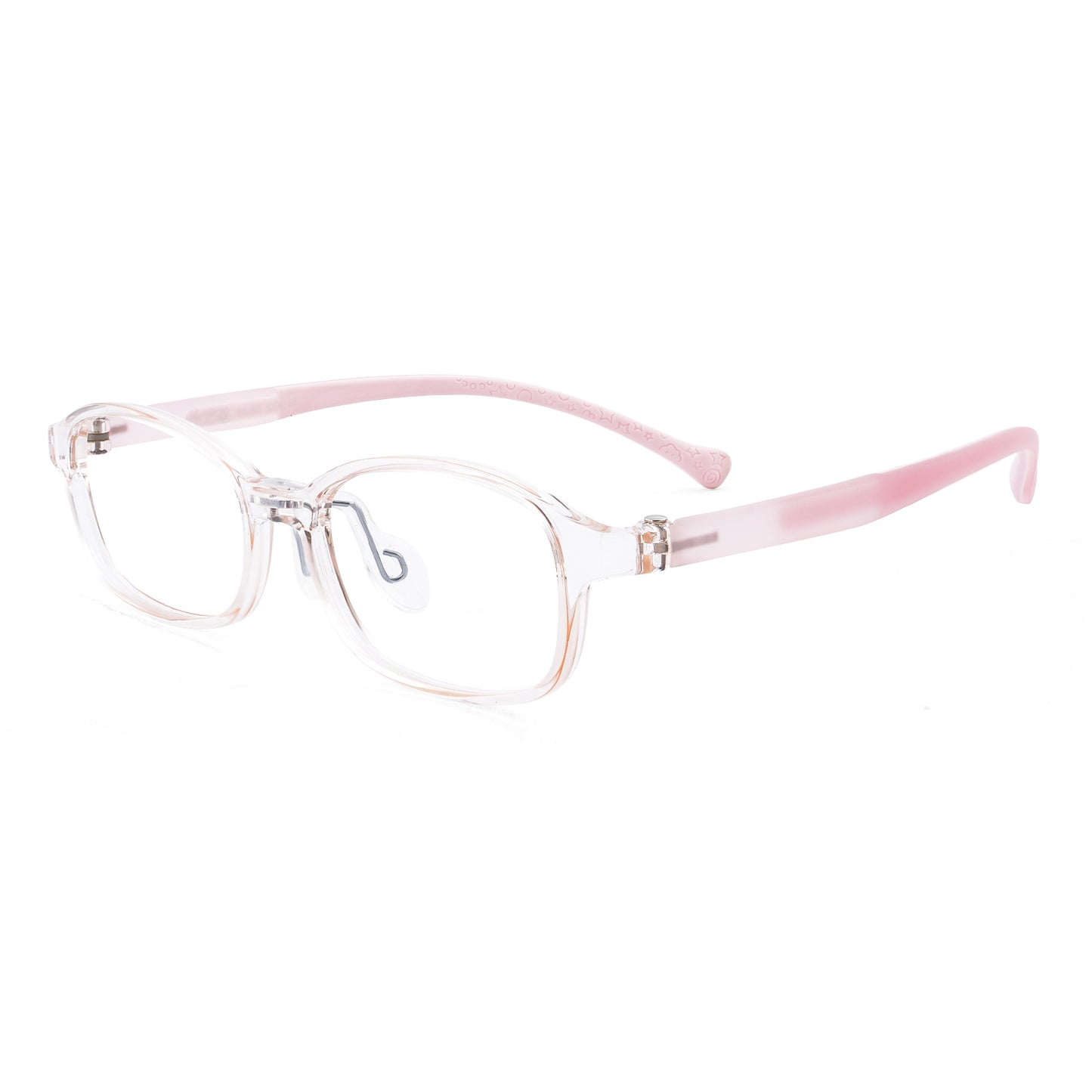 Noah pink kids glasses angle view