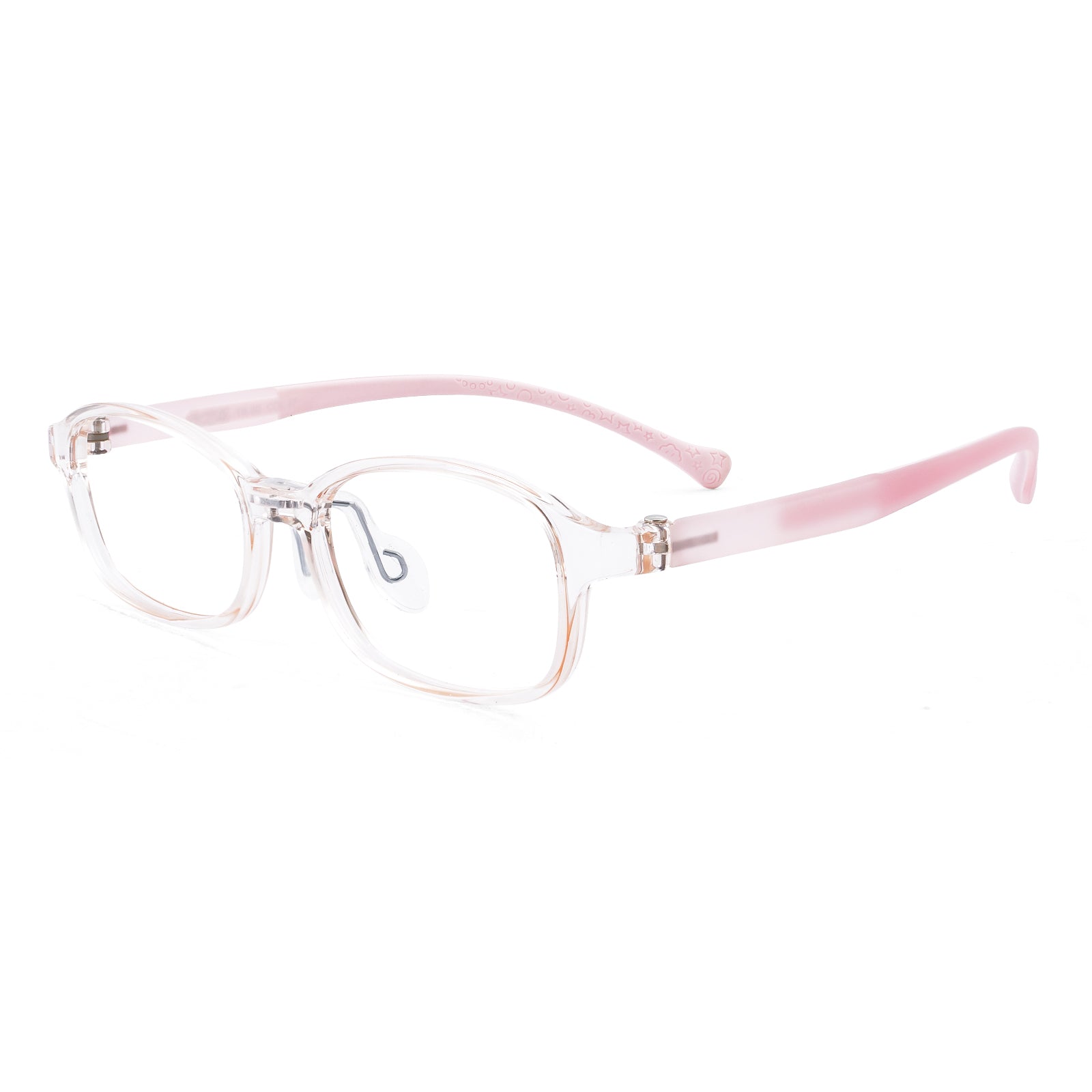 Noah pink kids glasses angle view