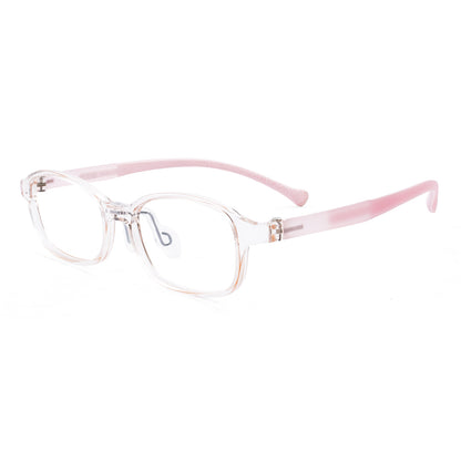 color:Pink | Noah pink kids glasses angle view