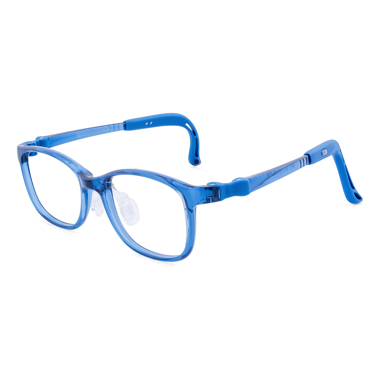 Luna blue kids glasses angle view