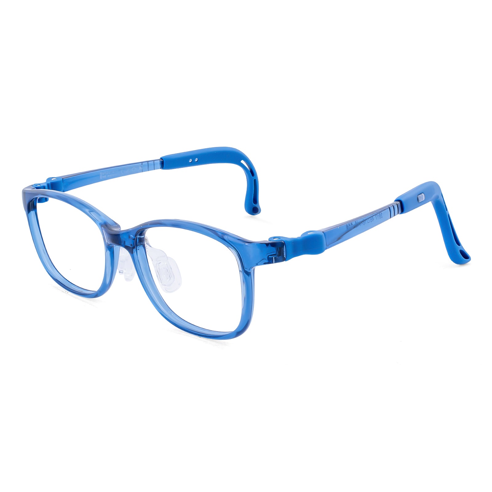Luna blue kids glasses angle view