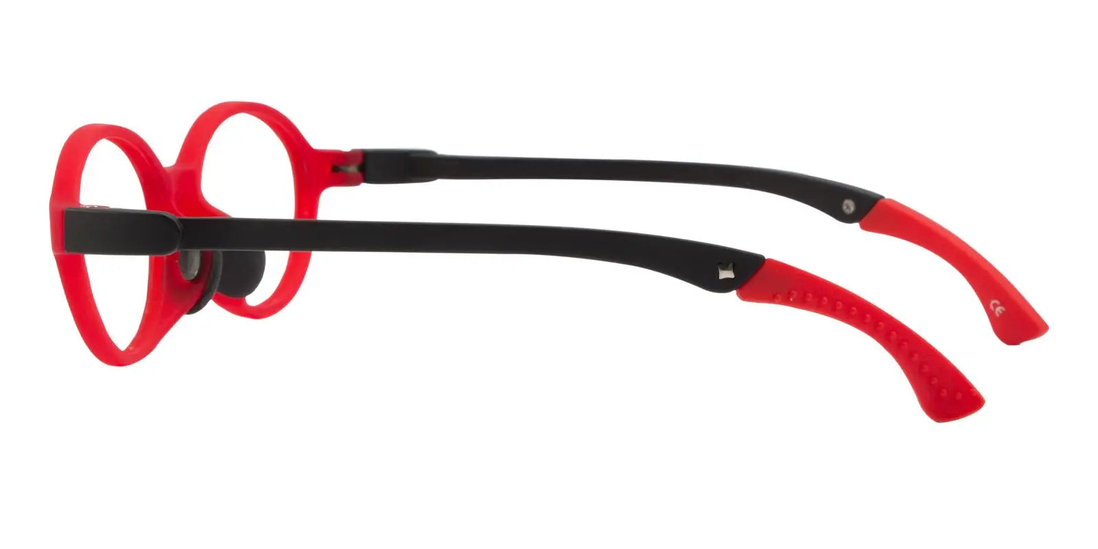 Hyperion - Oval Red Black Eyeglasses Frame