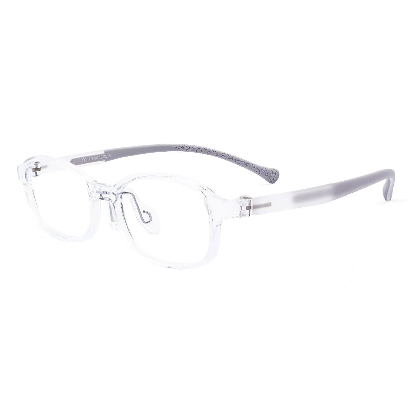 Noah clear kids glasses angle view