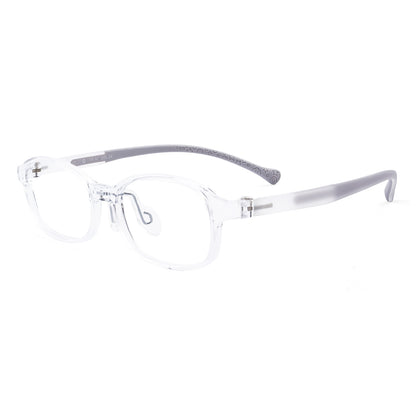 color:Clear | Noah clear kids glasses angle view