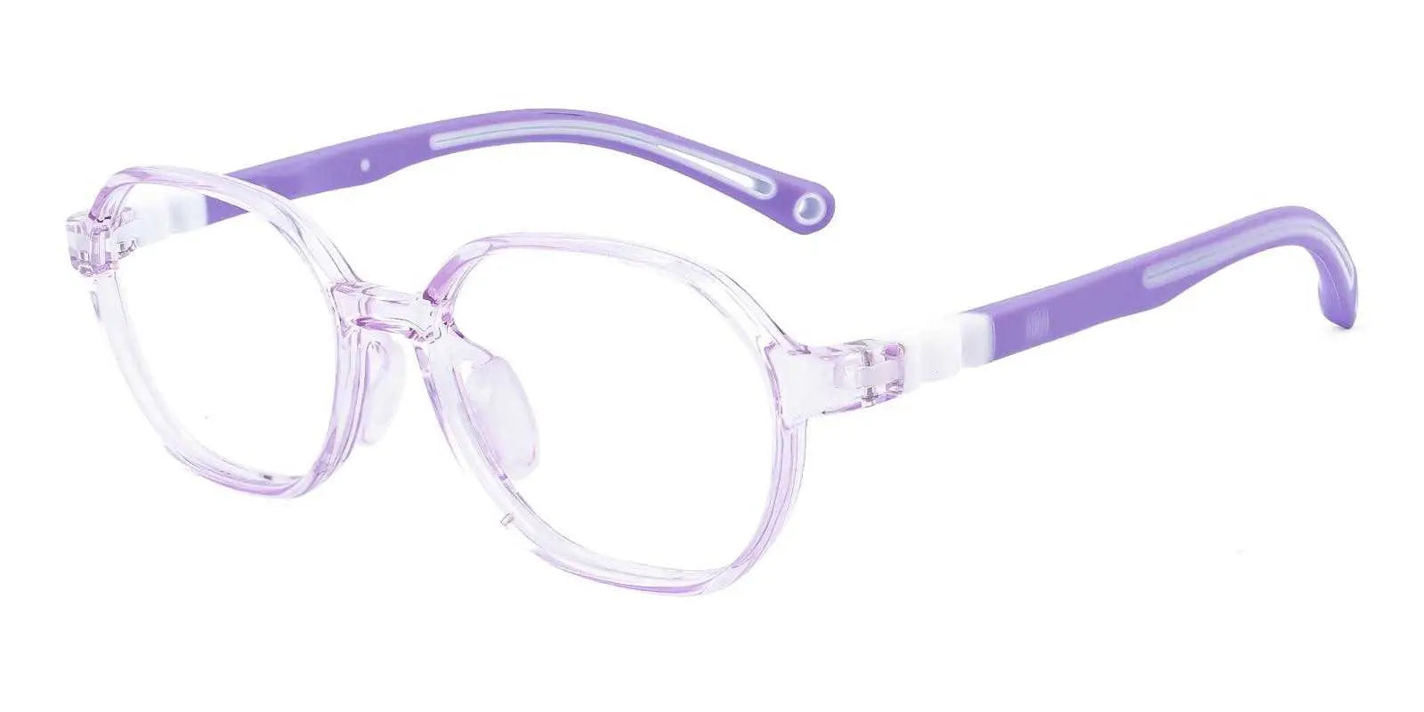 Campbell - Kid's Oval Blue Eyeglasses Frame