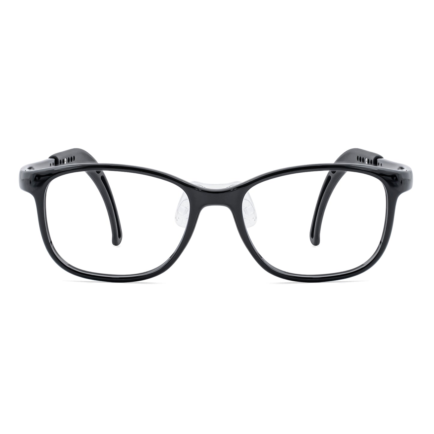 Lily black kids glasses front frame detail
