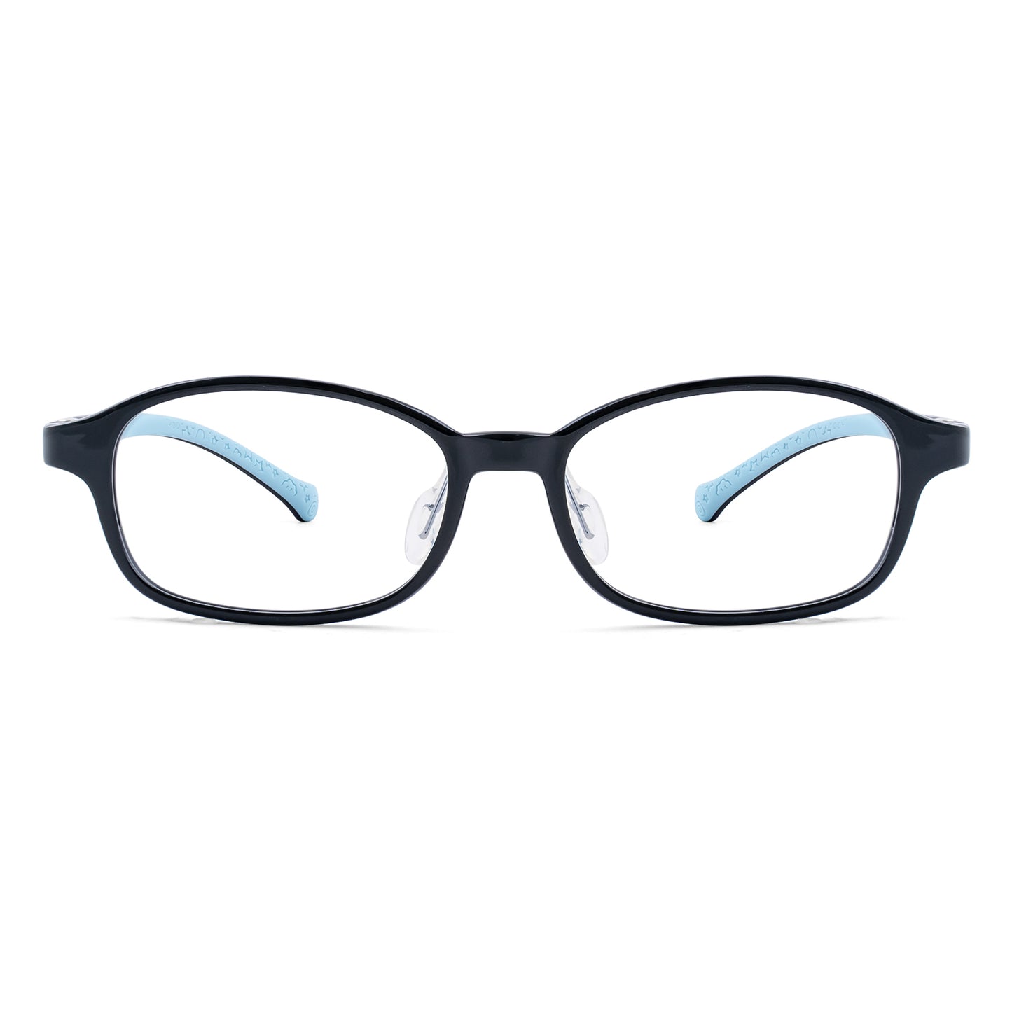 Noah black kids glasses front frame detail