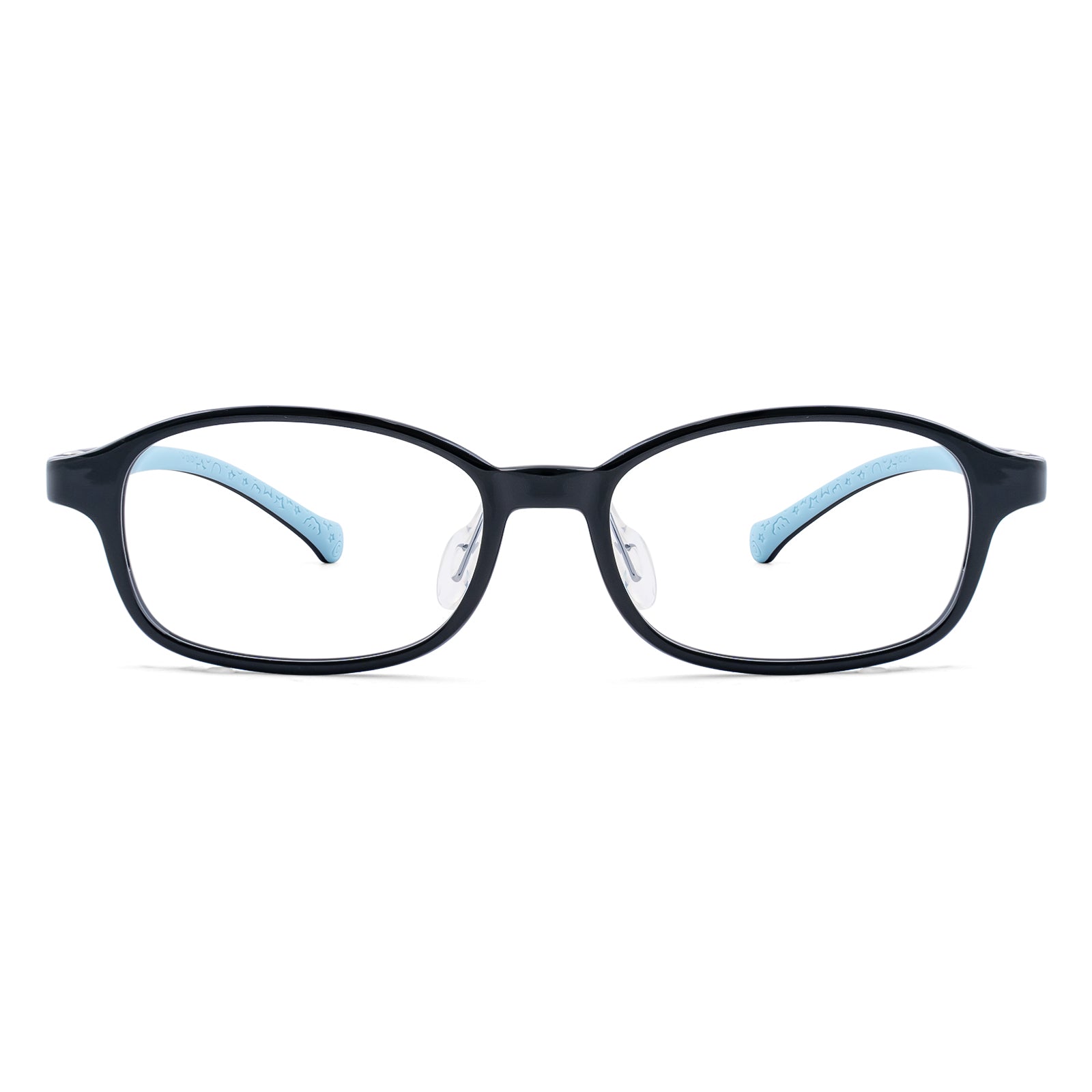 Noah black kids glasses front frame detail