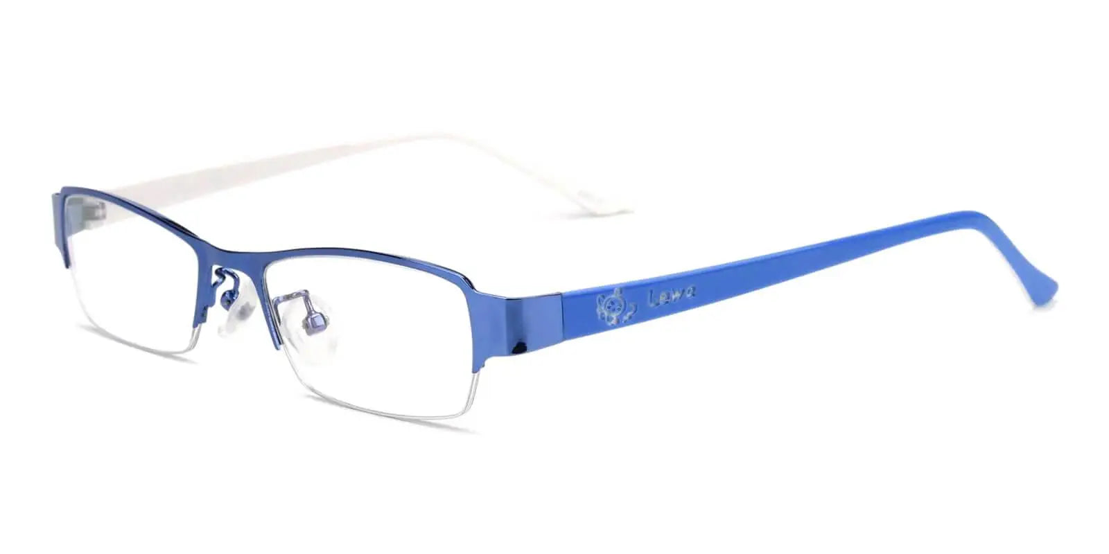 Cecile - Rectangle Blue White Eyeglasses Frame