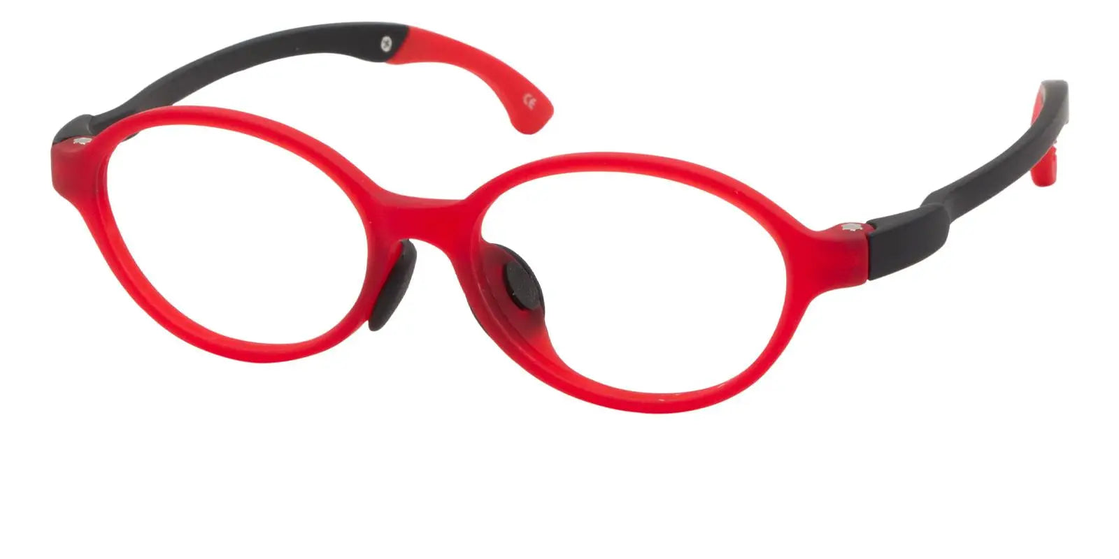 Hyperion - Oval Red Black Eyeglasses Frame