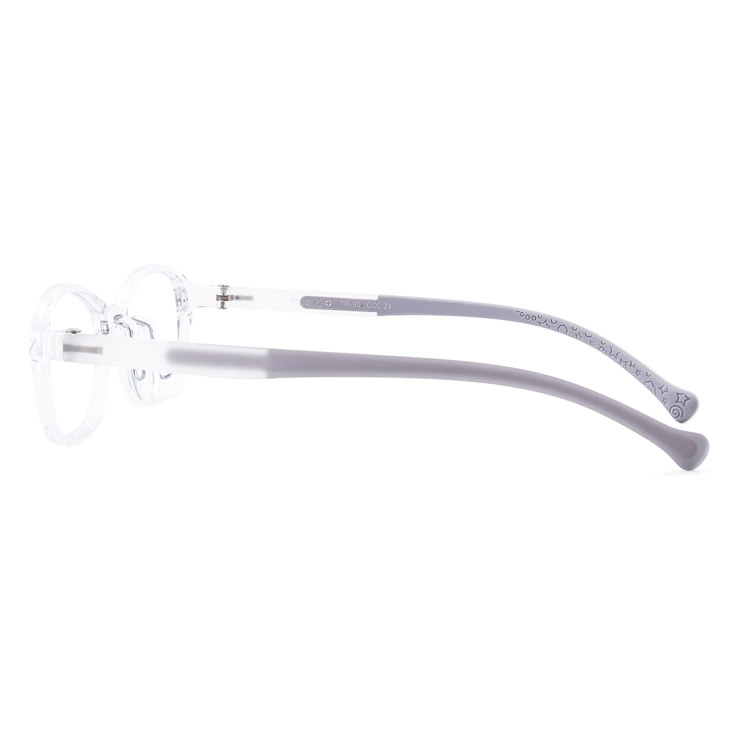 Noah clear kids glasses side view