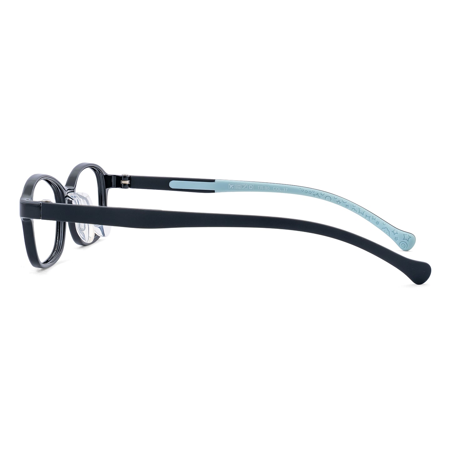 Noah black kids glasses side view