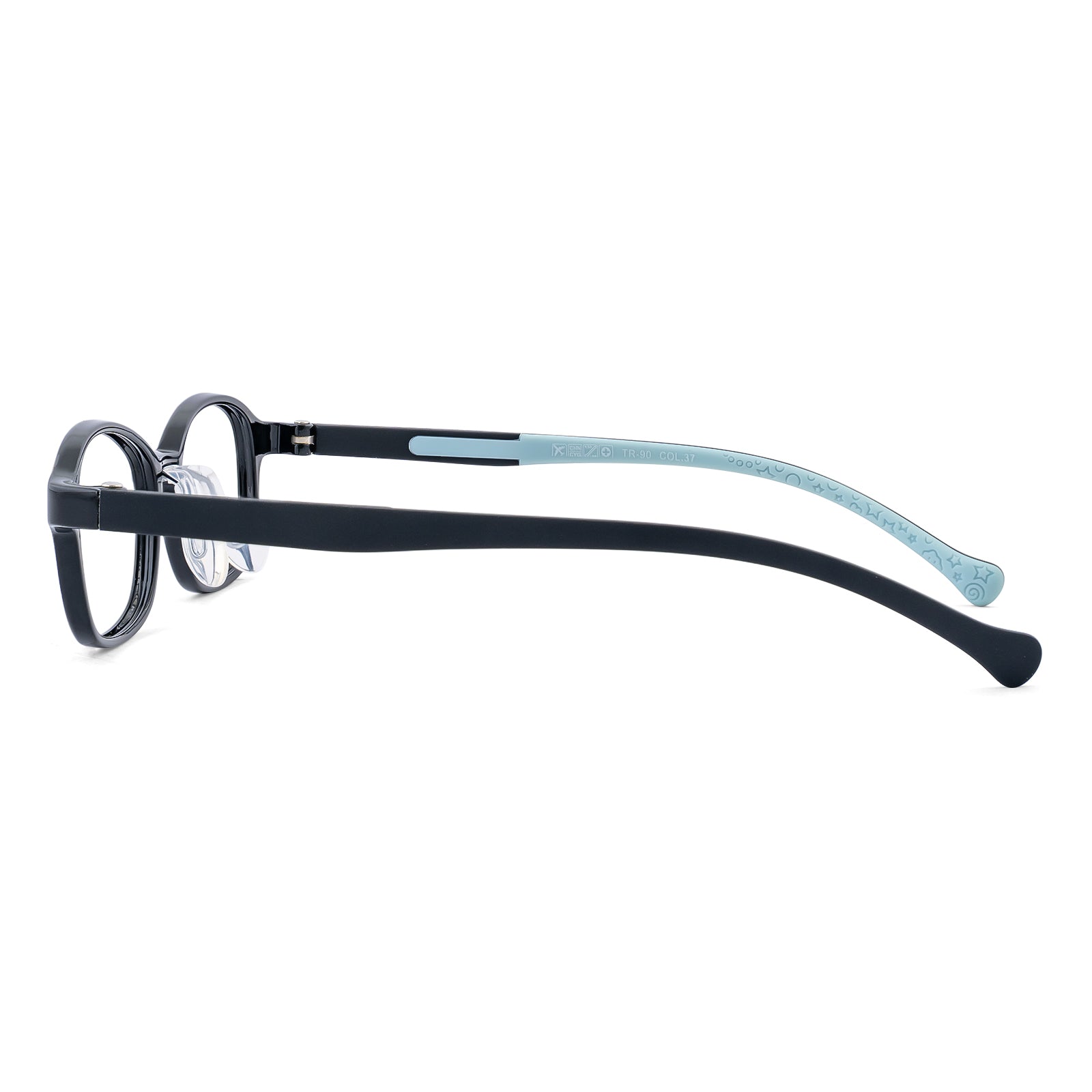 Noah black kids glasses side view