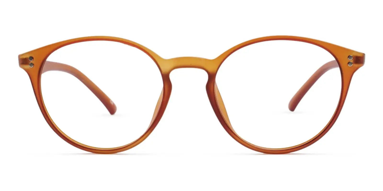 Phobos - Kid's Round Brown Eyeglasses Frame