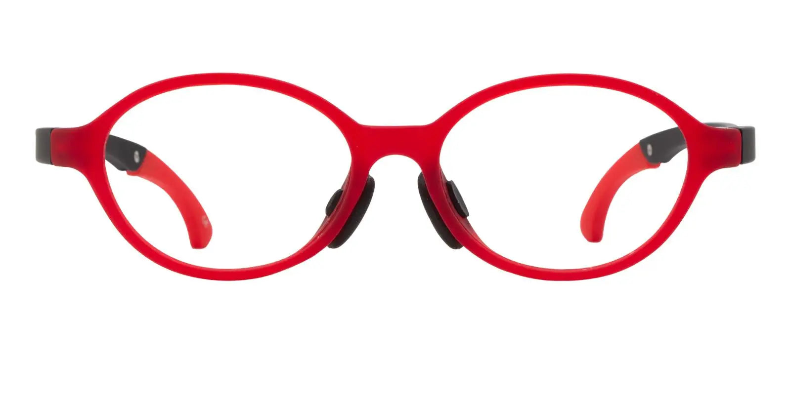 Hyperion - Oval Red Black Eyeglasses Frame
